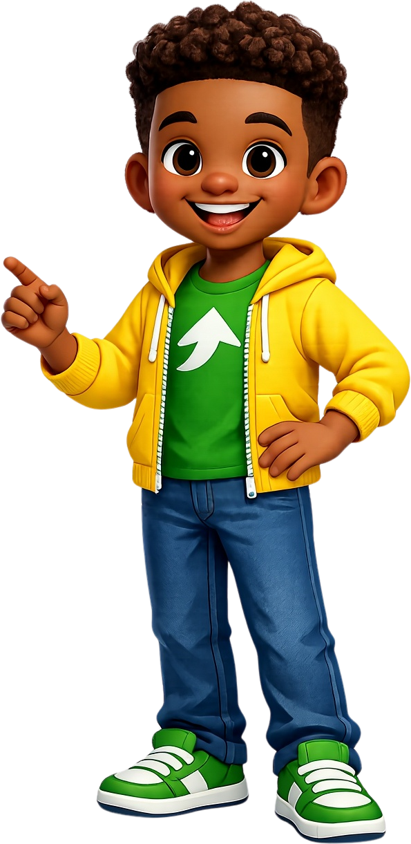 Miles pointing at the FounderPath mission
